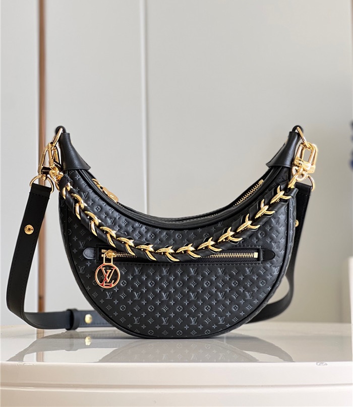 [premium] L 루이** 루프 모노그램 블랙 M22591