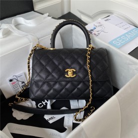 [premium] C 샤* 코코핸들 케비어 스몰 23CM