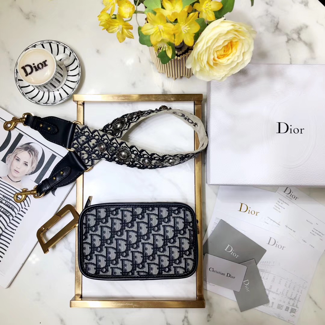 [premium] D 디* 캔버스 카메라백 블랙톤 CAMERA BAG 22CM