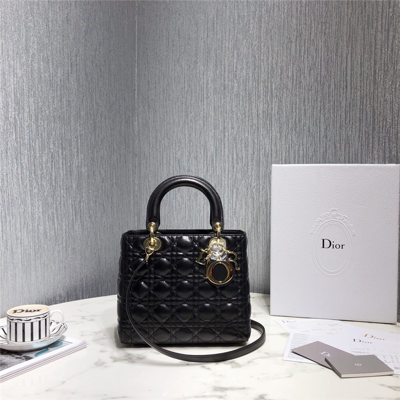 [premium] D 디* 레이디백 금장 24CM