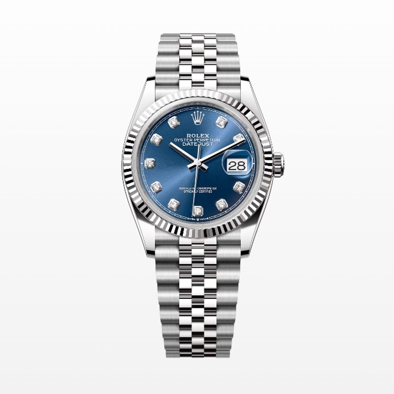 [premium] R 롤렉* 데이저스트 오이스터 36mm 브라이트 블루 다이얼 오토매틱 메탈 시계