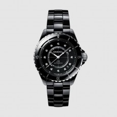 [premium] C 샤* J12 칼리버 38mm 블랙 세라믹 스틸 다이아몬드 인디케이터 오토매틱 메탈 시계