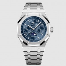 [premium] A 오데마** 로얄오크 퍼페추얼 캘린더41mm 블루 다이얼 오토매틱 메탈 시계