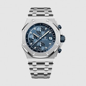[premium] A 오데마** 로얄 오크 오프쇼어 42mm 셀프와인딩 크로노그래프 블루 다이얼 오토매틱 메탈 시계